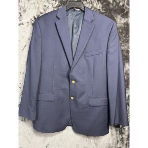 Lauren Ralph Lauren Men's 42R 100% Wool Navy Blazer Gold Button Classic Coat
